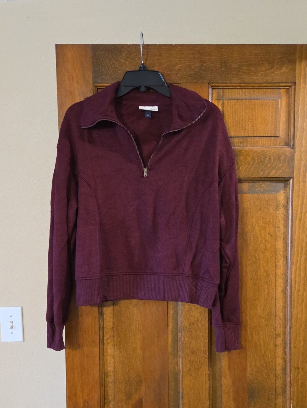 Universal Thread Quarter-Zip Pullover Sweater - Burgundy